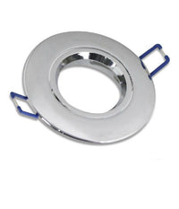 Porta Faretto Da Incasso Tondo Supporto Faretti Portafaretto Controsoffitto P12  Argetno Lucido       