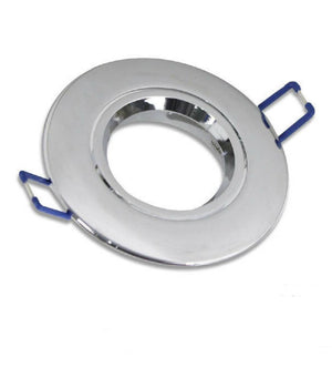 Porta Faretto Da Incasso Tondo Supporto Faretti Portafaretto Controsoffitto P12  Argetno Lucido       