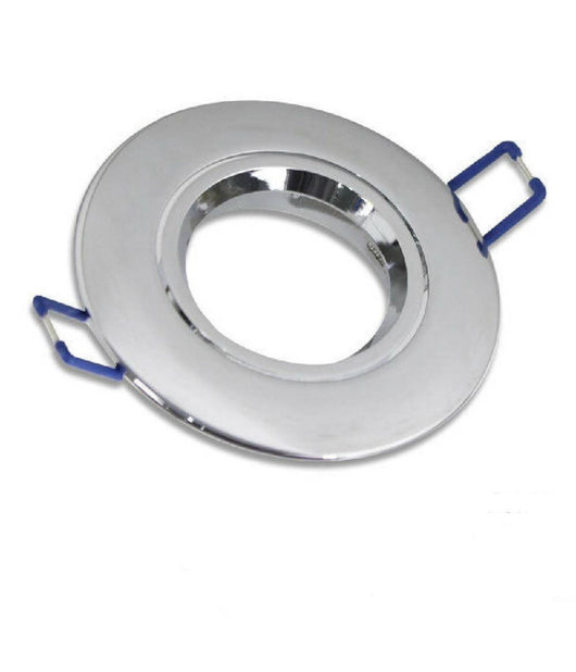 Porta Faretto Da Incasso Tondo Supporto Faretti Portafaretto Controsoffitto P12  Argetno Lucido       