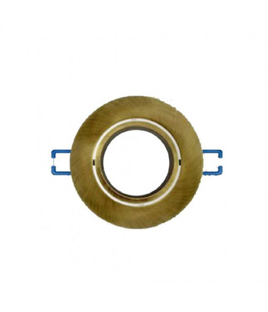 Porta Faretto Da Incasso Tondo Supporto Faretti Portafaretto Controsoffitto P12  Rame       