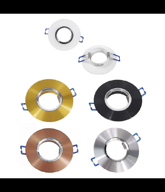 Porta Faretto Da Incasso Tondo Supporto Per Faretti Luci Portafaretto Rotondo P7         