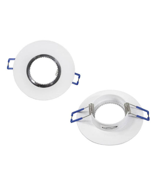 Porta Faretto Da Incasso Tondo Supporto Per Faretti Luci Portafaretto Rotondo P7  Bianco       