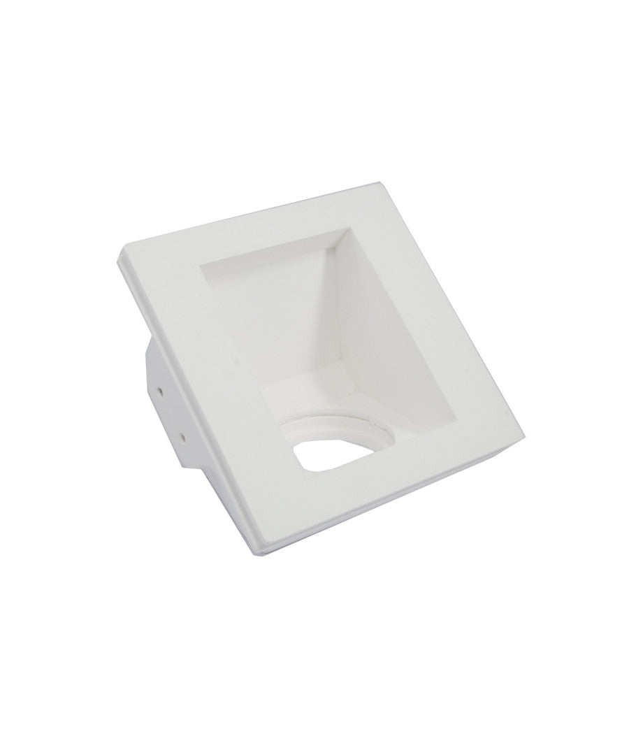 Porta Faretto Gesso Incasso Scomparsa 12x12cm Quadrato Led Luci Controsoffitto         