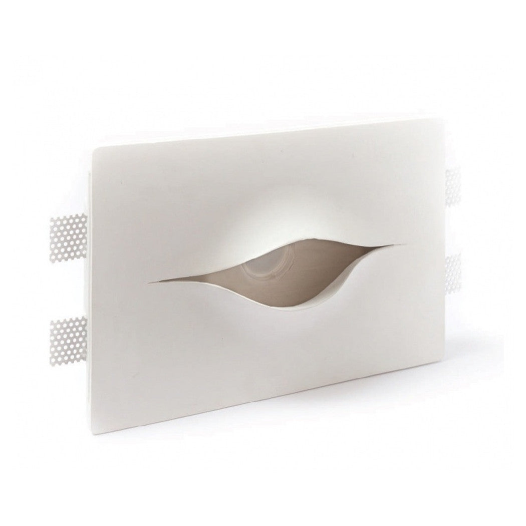 Trade Shop - Porta Faretto Gu10 A Incasso In Gesso Occhio Osiride Verniciabile A Scomparsa Csf 150         