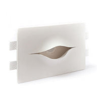 Trade Shop - Porta Faretto Gu10 A Incasso In Gesso Occhio Osiride Verniciabile A Scomparsa Csf 150         