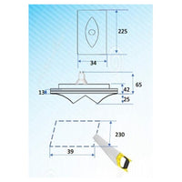 Trade Shop - Porta Faretto Gu10 A Incasso In Gesso Occhio Osiride Verniciabile A Scomparsa Csf 150         