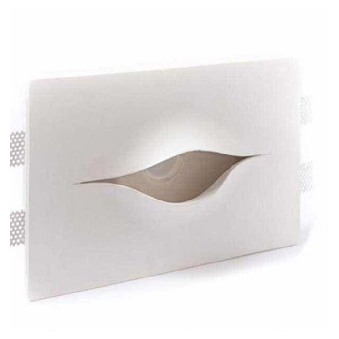 Trade Shop - Porta Faretto Gu10 A Incasso In Gesso Occhio Osiride Verniciabile A Scomparsa Csf 150         