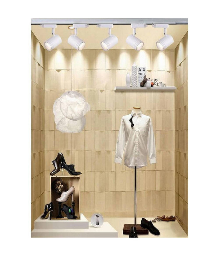 Porta Faretto Gu10 Per Binario Faro Proiettore Per Soffitto Orientabile P26-gu10         