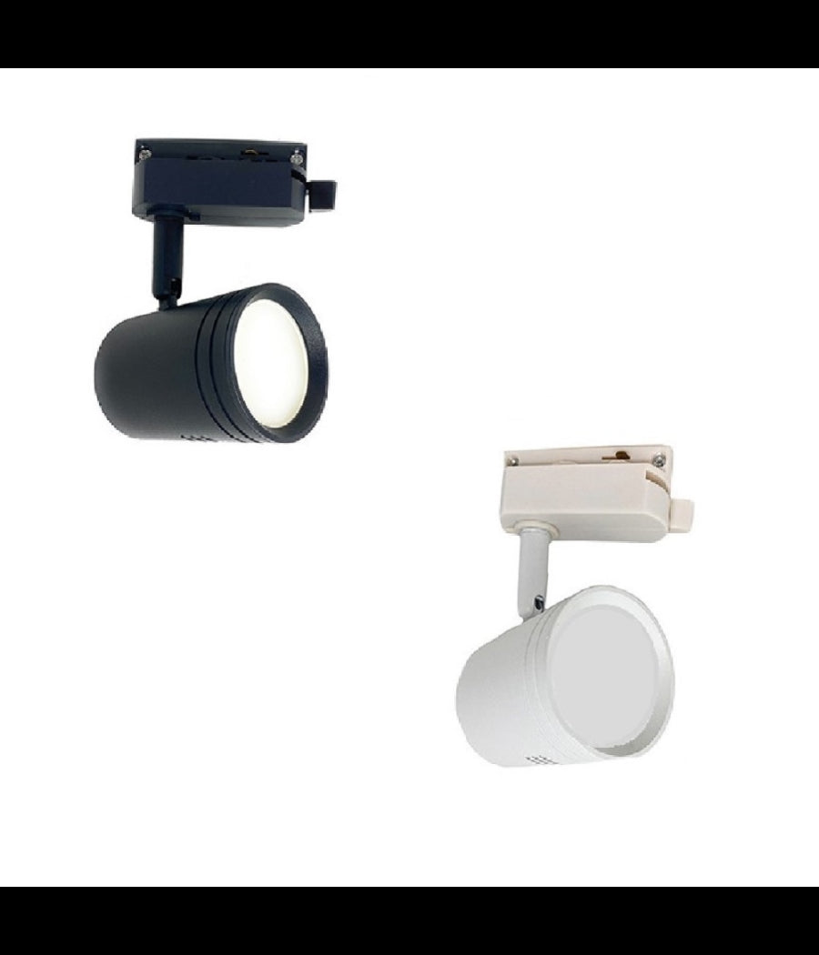 Porta Faretto Gu10 Per Binario Faro Proiettore Per Soffitto Orientabile P26-gu10         
