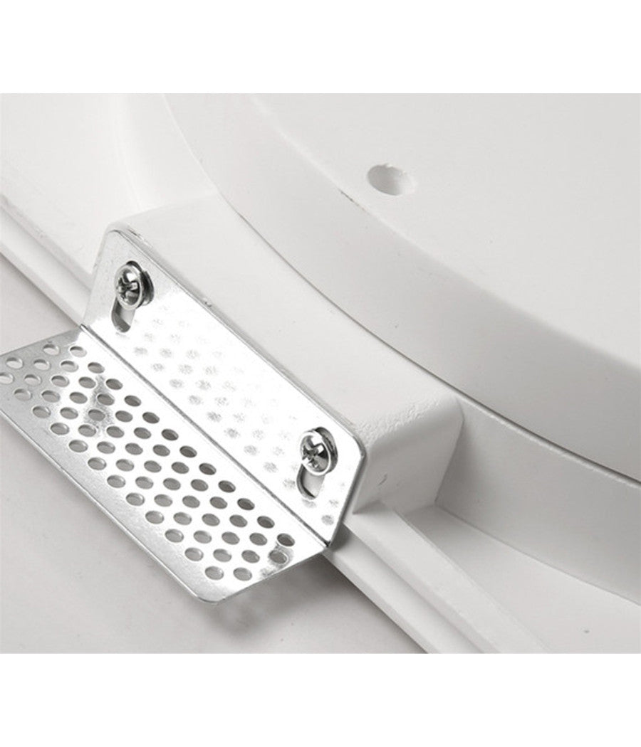 Porta Faretto In Gesso A Scomparsa 3 Led Fori Da Incasso Soffitto Verniciabile         