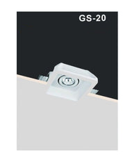 Porta Faretto In Gesso Orientabile Da Incasso Verniciabile Quadrato Gu10 Gs-20         