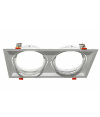 Porta Faretto Incasso Doppio Faretto Ar111 Rettangolare Orientabile P-ar111-2         