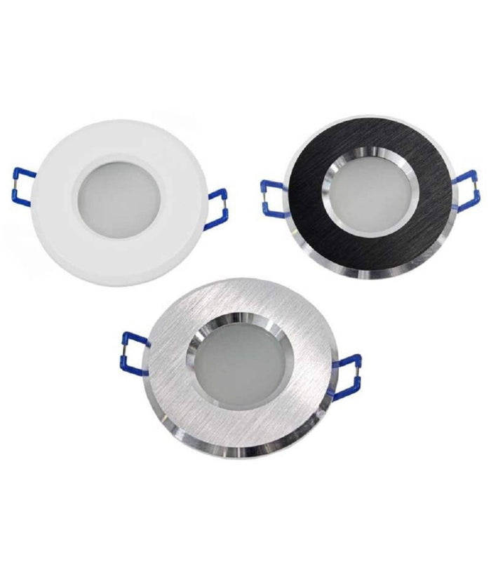 Porta Faretto Incasso Per Doccia Impermeabile Ip44 Supporto Faretti Gu10 Luci P4         