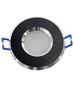 Porta Faretto Incasso Per Doccia Impermeabile Ip44 Supporto Faretti Gu10 Luci P4  Nero       