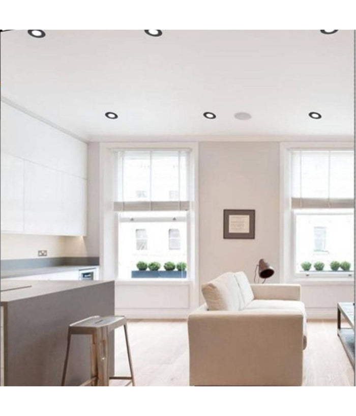 Porta Faretto Incasso Per Doccia Impermeabile Ip44 Supporto Faretti Gu10 Luci P4  Nero       