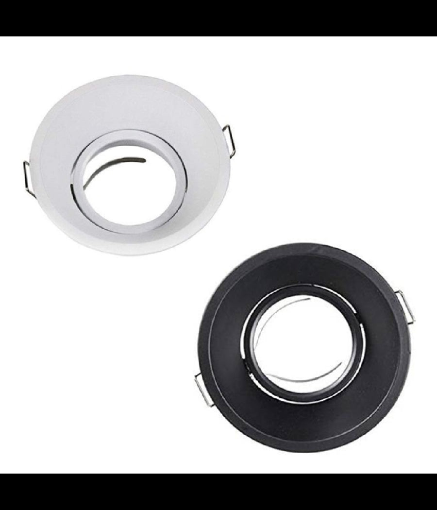 Porta Faretto Incasso Per Faretto Tondo Gu10 Orientabile Per Controsoffitto P13         