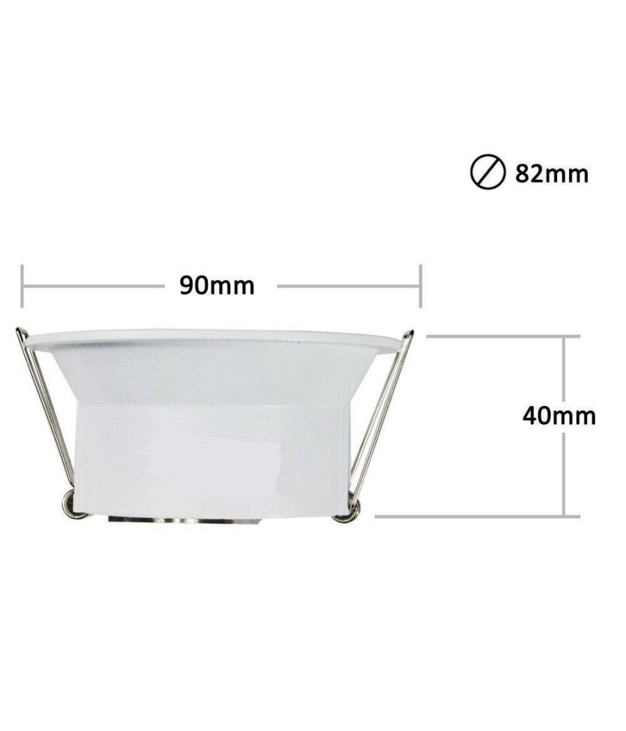 Porta Faretto Incasso Per Faretto Tondo Gu10 Orientabile Per Controsoffitto P13         