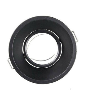 Porta Faretto Incasso Per Faretto Tondo Gu10 Orientabile Per Controsoffitto P13  Nero       