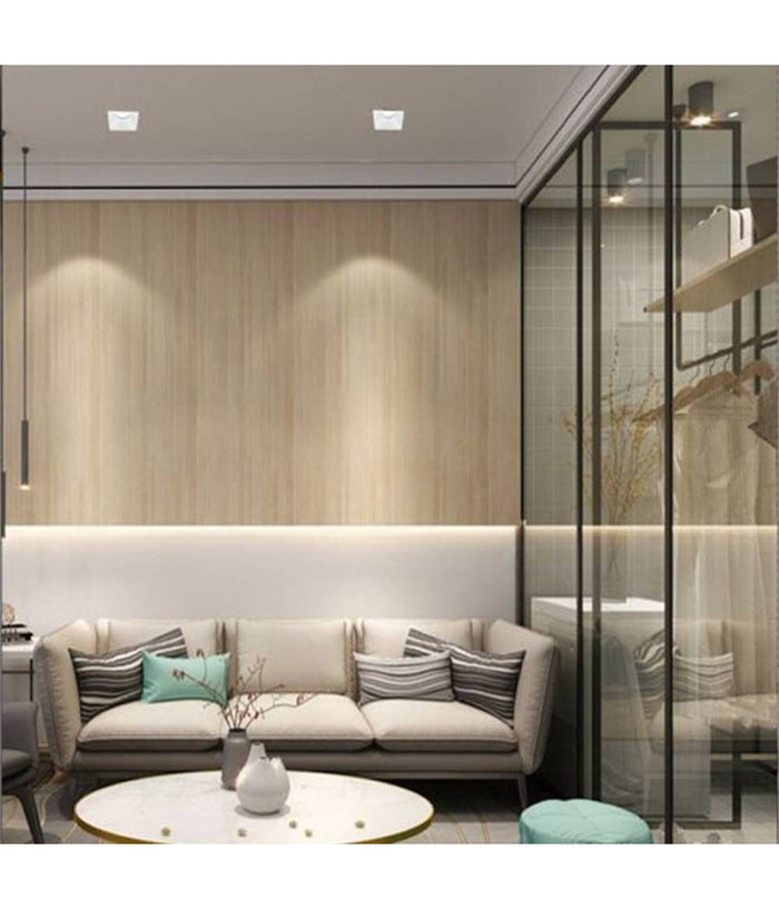 Porta Faretto Incasso Supporto Faretto Orientabile Quadrato Gu10 Foro 82 Mm P14         