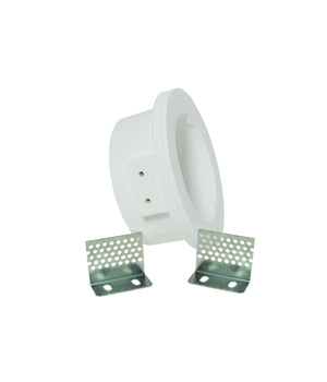 Porta Faretto Incasso Vetro Gesso Rotondo Scomparsa Supporto Lampada Led Alogena         