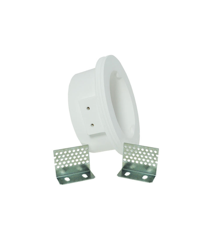 Porta Faretto Incasso Vetro Gesso Rotondo Scomparsa Supporto Lampada Led Alogena         