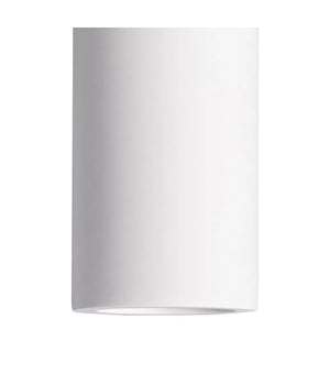 Porta Faretto Lampada Soffitto Gu10 Cilindro Gesso H110mm Verniciabile Gs-c110-t         