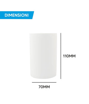 Porta Faretto Lampada Soffitto Gu10 Cilindro Gesso H110mm Verniciabile Gs-c110-t         