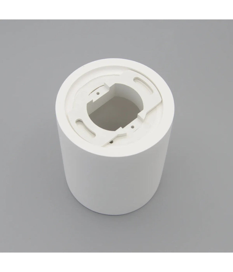 Porta Faretto Lampada Soffitto Gu10 Cilindro Gesso H110mm Verniciabile Gs-c110-t         
