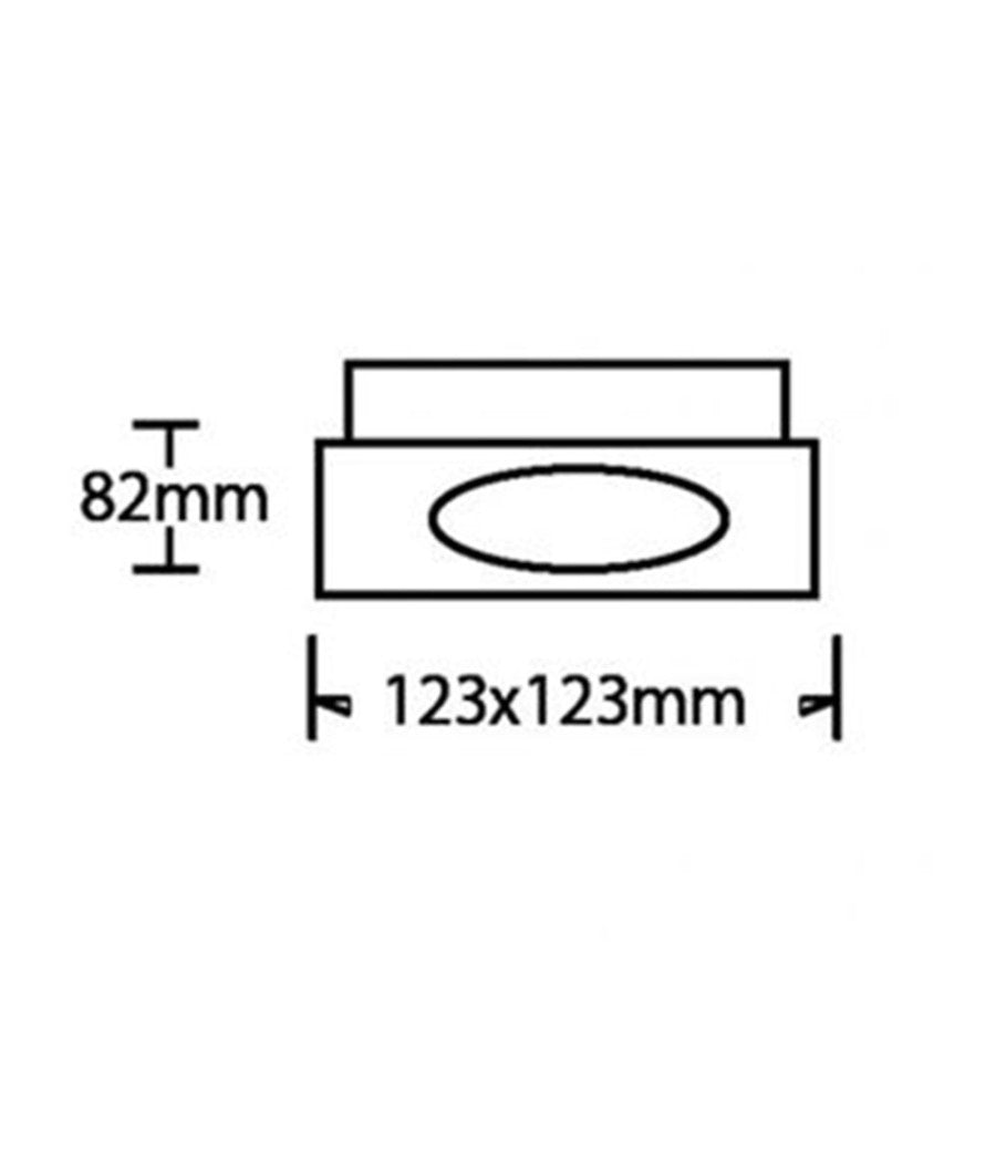 Porta Faretto Orientabile Da Incasso Nero Per Lampadine Gu10 / Gu5.3 P33-gu10-n1         