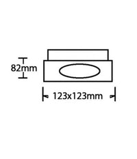 Porta Faretto Orientabile Da Incasso Nero Per Lampadine Gu10 / Gu5.3 P33-gu10-n1         
