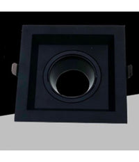 Porta Faretto Orientabile Da Incasso Nero Per Lampadine Gu10 / Gu5.3 P33-gu10-n1         