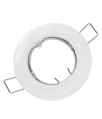 Porta Faretto Portafaretto Fisso Incasso Lampadine Lampada Led Gu10 Bianco 60mm         