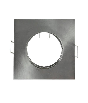 Porta Faretto Portafaretto Quadrato Incasso Acciaio Lampada Led Gu10         