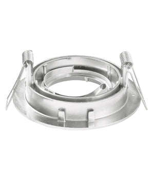 Porta Faretto Portafaretto Supporto Orientabile Incasso Gu10 Mr16 Satinato         