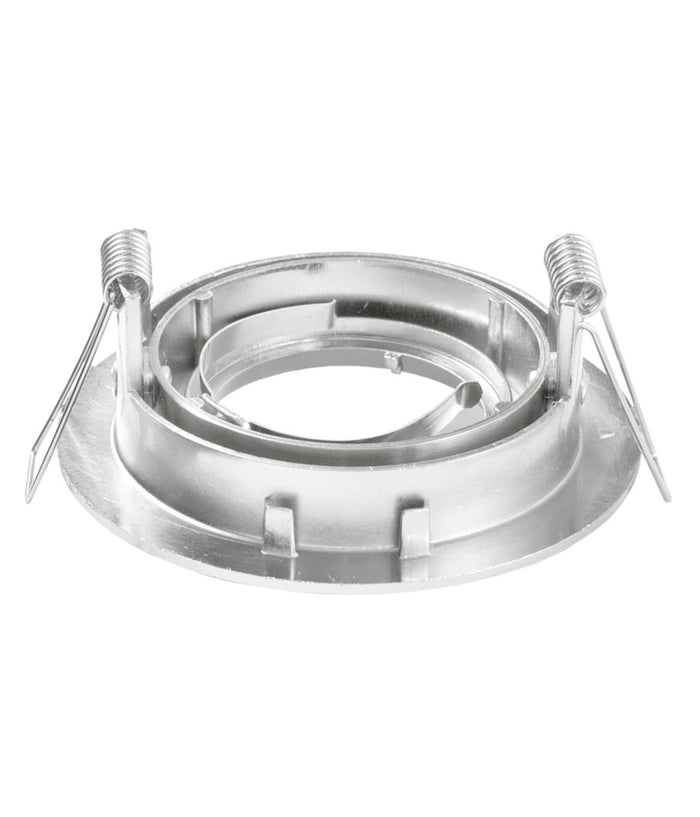 Porta Faretto Portafaretto Supporto Orientabile Incasso Gu10 Mr16 Satinato         