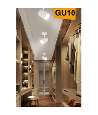 Porta Faretto Proiettore Orientabile Da Soffitto Parete A Cilindro Gu10 P28-gu10         