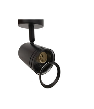 Porta Faretto Proiettore Orientabile Da Soffitto Parete A Cilindro Gu10 P28-gu10  Nero       
