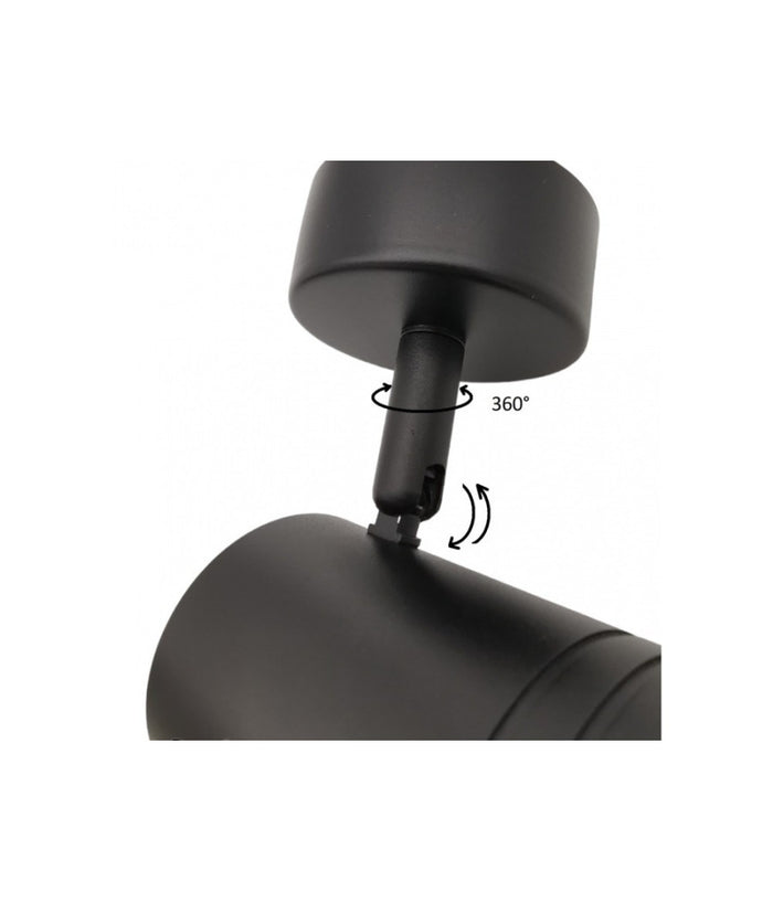 Porta Faretto Proiettore Orientabile Da Soffitto Parete A Cilindro Gu10 P28-gu10         