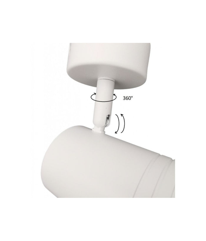 Porta Faretto Proiettore Orientabile Da Soffitto Parete A Cilindro Gu10 P28-gu10         