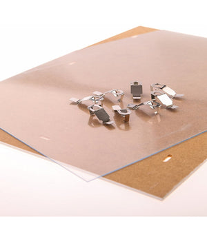 Porta Foto 15x20 Con Clip Fix Intercambiabile A Giorno Plexiglass Senza Cornice         