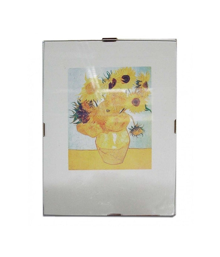 Porta Foto 15x20 Con Clip Fix Intercambiabile A Giorno Plexiglass Senza Cornice         