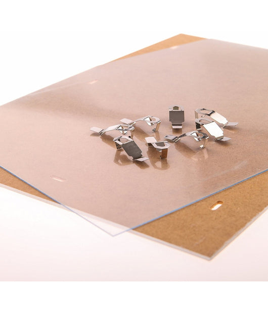 Porta Foto 20x25 Con Clip Fix Intercambiabile A Giorno Plexiglass Senza Cornice         