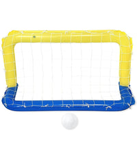 Porta Gonfiabile Galleggiante Water Polo Con Palla Giallo 137x66cm Bambini 52123         