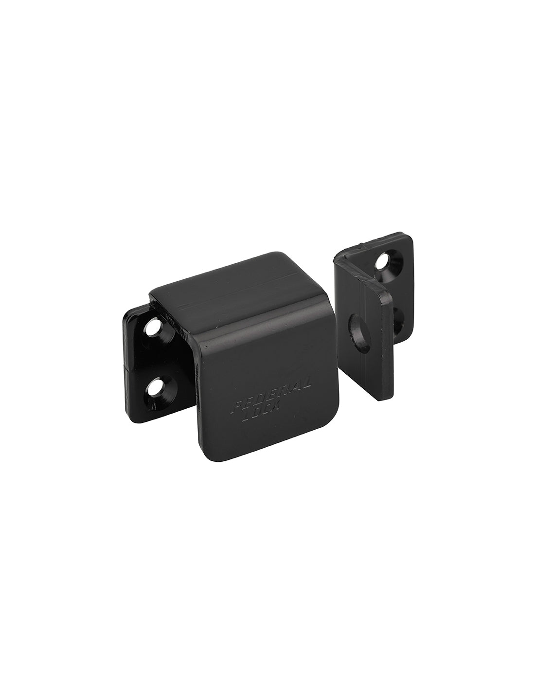 Occhiolo porta lucchetto rinforzato con protezione, apertura a sinistra, in acciaio, portalucchetto nero - THIRARD