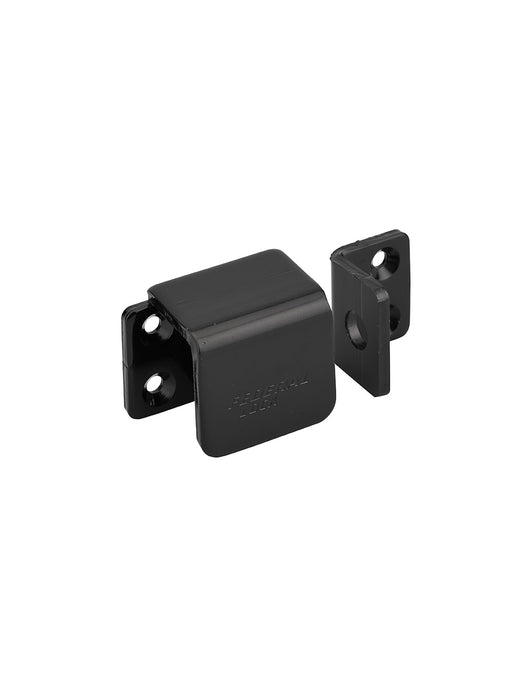 Occhiolo porta lucchetto rinforzato con protezione, apertura a sinistra, in acciaio, portalucchetto nero - THIRARD