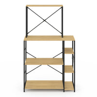 IDMarket - Porta microonde a più ripiani DETROIT