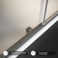 Porta doccia 150cm apertura scorrevole vetro 6mm opaco  | Aruba