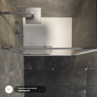Porta doccia 130cm apertura scorrevole vetro 6mm opaco  | Aruba