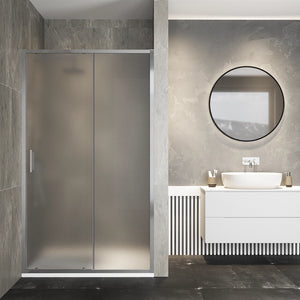 Porta doccia 150cm apertura scorrevole vetro 6mm opaco  | Aruba