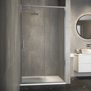 Porta doccia 150cm apertura scorrevole vetro 6mm trasparente | Aruba